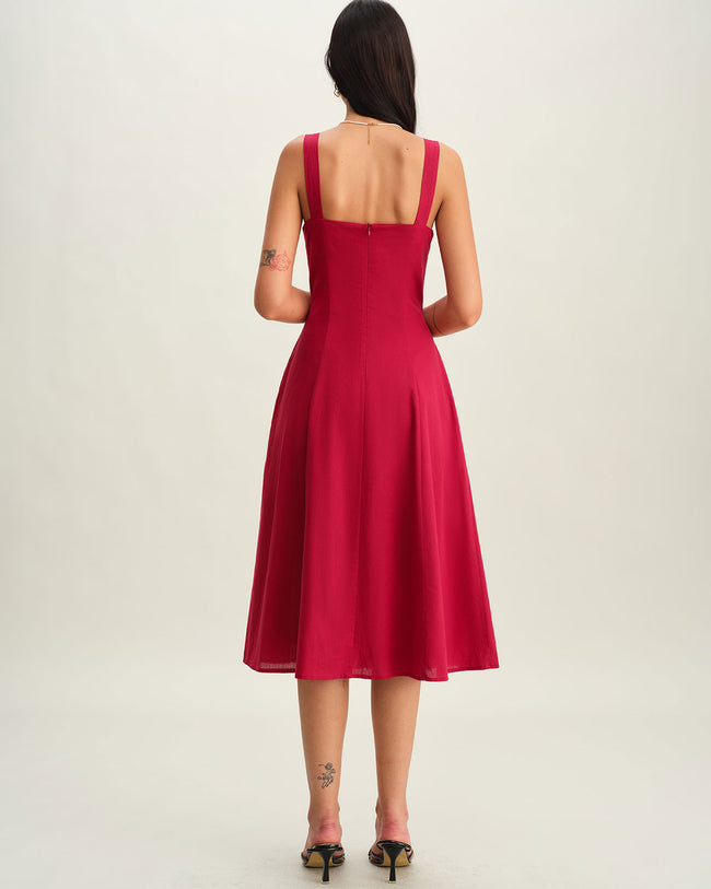 LARA - VESTIDO ALGODÓN ESCOTE CORAZÓN