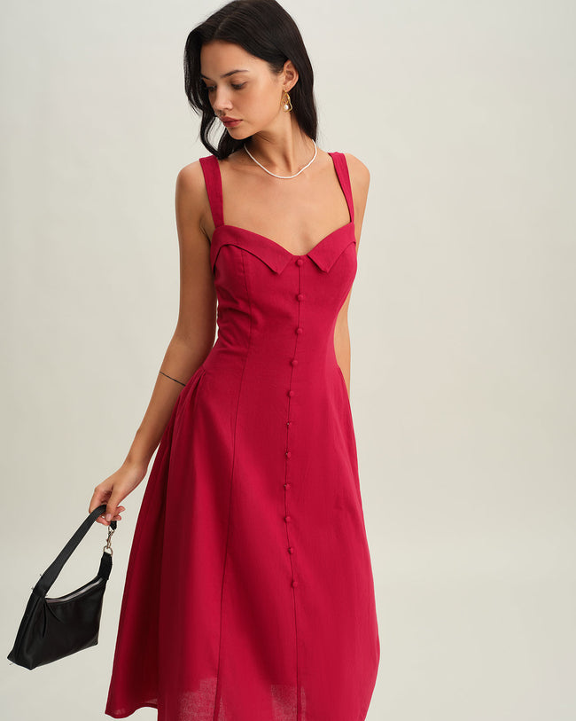 LARA - VESTIDO ALGODÓN ESCOTE CORAZÓN