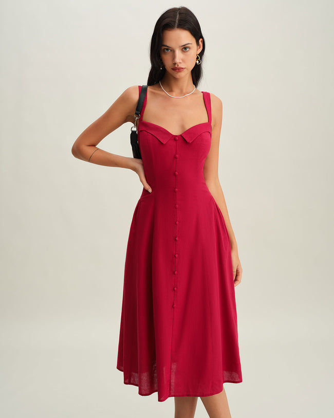 LARA - VESTIDO ALGODÓN ESCOTE CORAZÓN